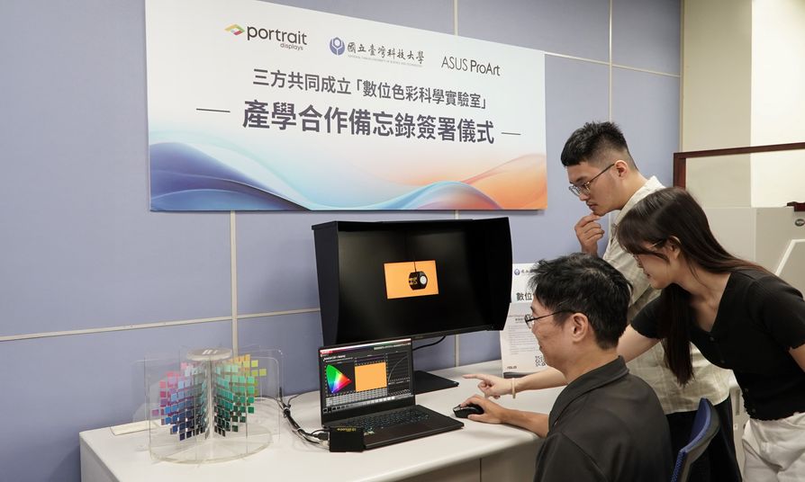 實驗室不僅以Calman專業色彩校準軟體為核心，亦結合ASUS ProArt專業螢幕和Portrait Displays C6 HDR5000色度計及G1 Pattern Generator，全方位提升校內教研資源能量。